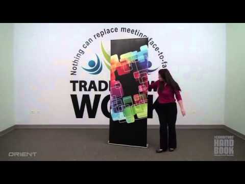 Orient Double-Sided Retractable Banner Stand