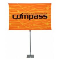 Compass Telescopic Rotating Banner Stand Kit 2