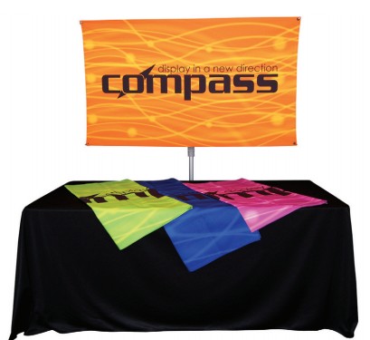 Compass Telescopic Rotating Banner Stand Kit 4