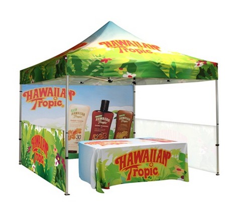 10' x 10' Full Dye Sublimation Printed Graphic Event Tent