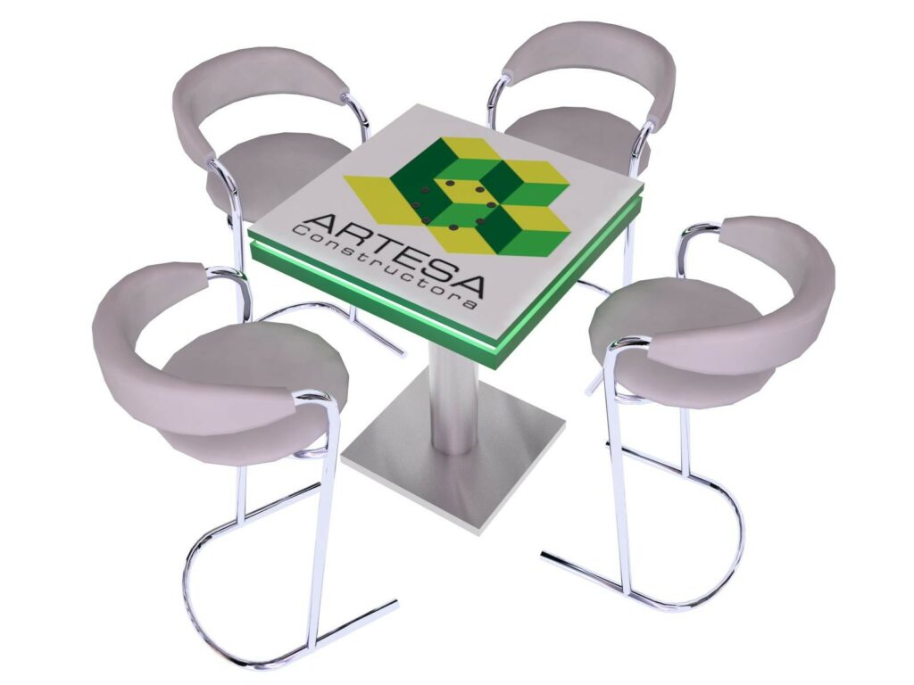 Square Event Charging Table Indy Displays