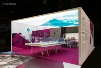 Frameless Enclosed LED Lightbox SEG Island Exhibit