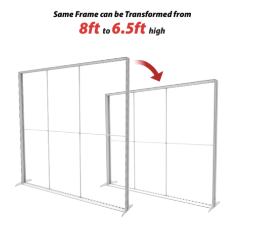 8ft LightenUp / Lucid Tool-Free Fabric Backlit Display - Image 5