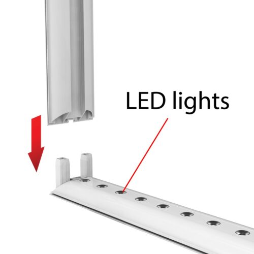 3ft LightenUp Tool-Free Backlit Display