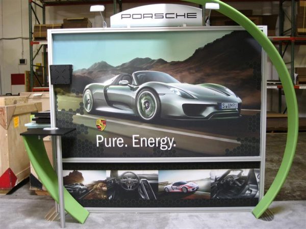 Custom inline trade show booth