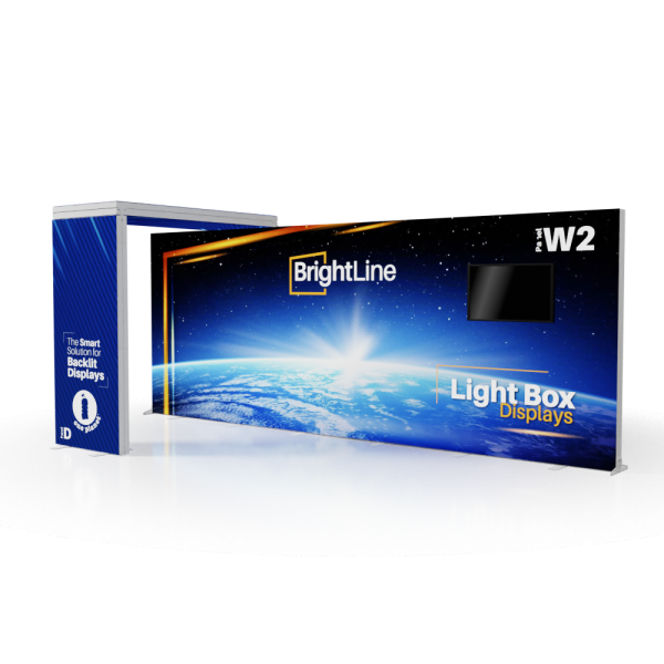 BrightLine 10x20 backlit trade show display