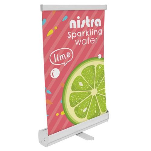 18" Economy Tabletop Retractor Kit (No-Curl Opaque Fabric)