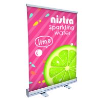 24" Economy Tabletop Retractor Kit (No-Curl Opaque Fabric)