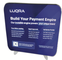 60" × 60" Radius Corner Backlit Tabletop Display