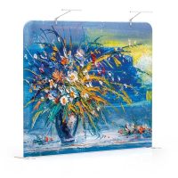 10 ft Wave Tube Straight Tension Fabric Display