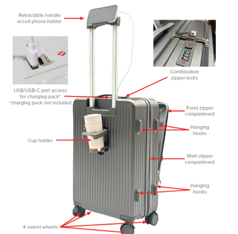 EZ Stand Flight Conversion Kit with Deluxe Carry-On Travel Bag - Image 3